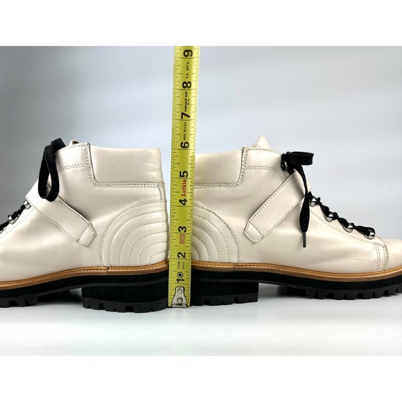 Marc Fisher LTD Indre Leather Hiking Boot Ivory Women's Size 9 - Picture 12 of 12